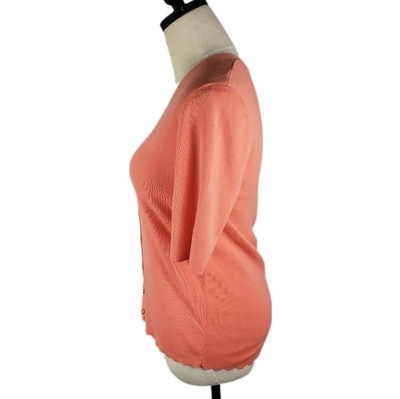 TALBOTS V-Neck Short Sleeve Button Down Cardigan Size XS - Picture 4 of 7